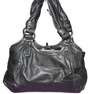 Coach Ergo Parker Rare Black Leather Bag Almost Vintage  L0893-13437